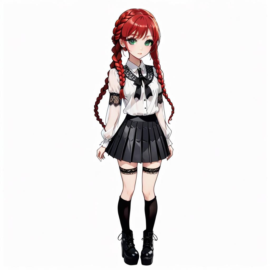 Cute Girl in Jirai Kei Shibuya Harajuku Fashion