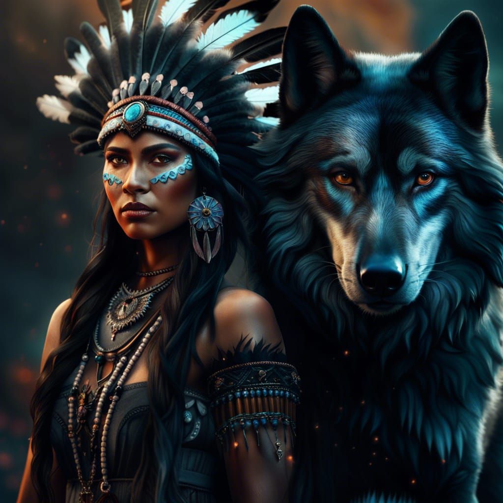 Native Wolf Spirit