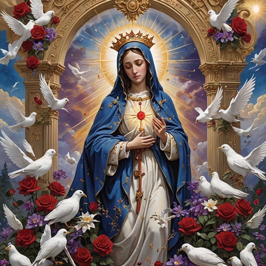 Our Lady of Sorrows at Heaven's Golden Gates