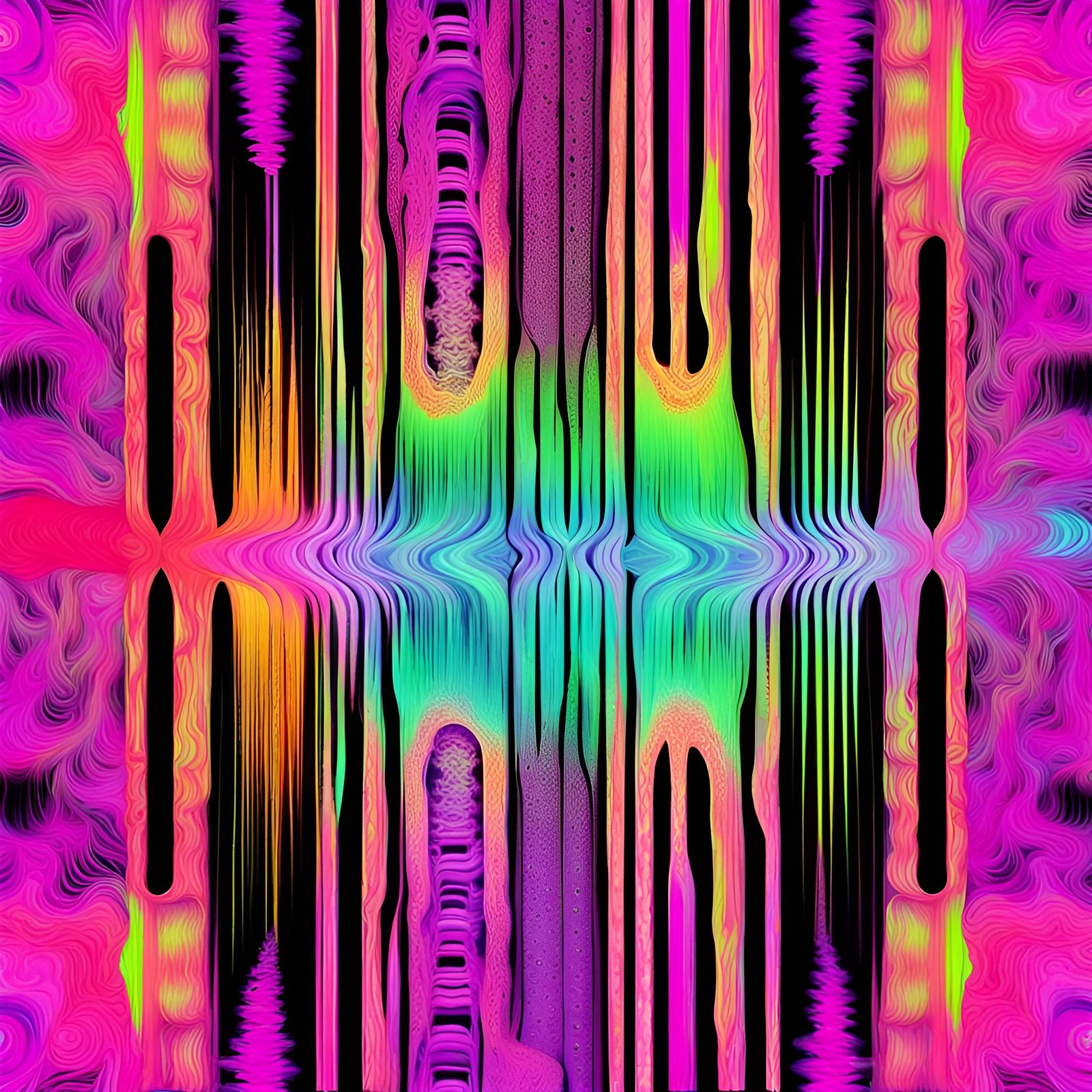 Mesmerizing Monochromatic Plasma Glitch Implosions