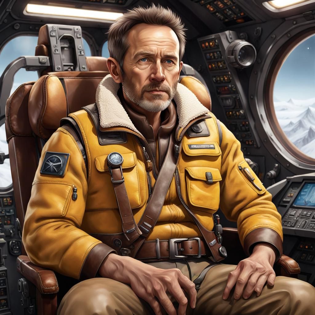Hyperrealistic Spaceship Pilot Concept Art