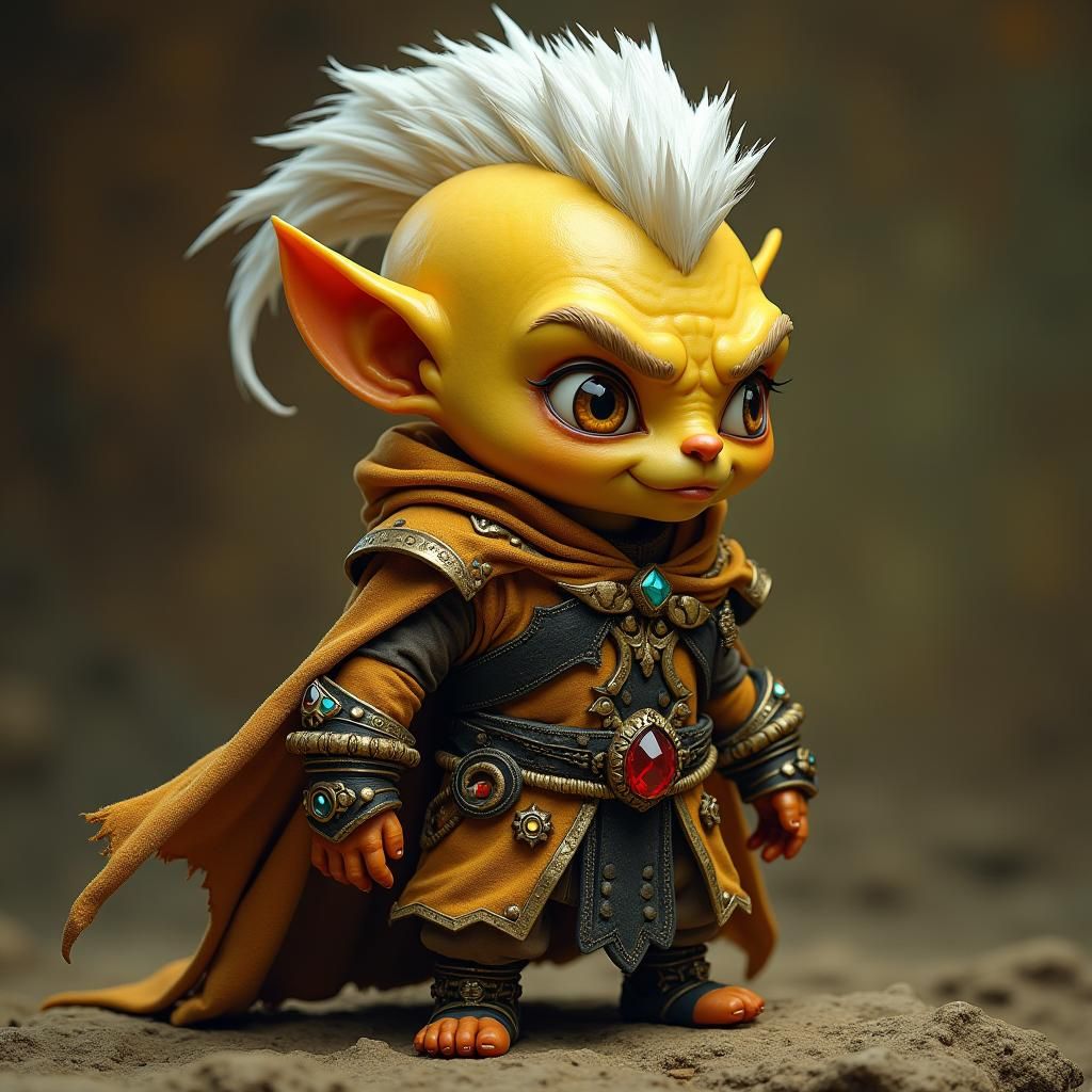 Rock Gnome Rogue in Fantasy Art Style