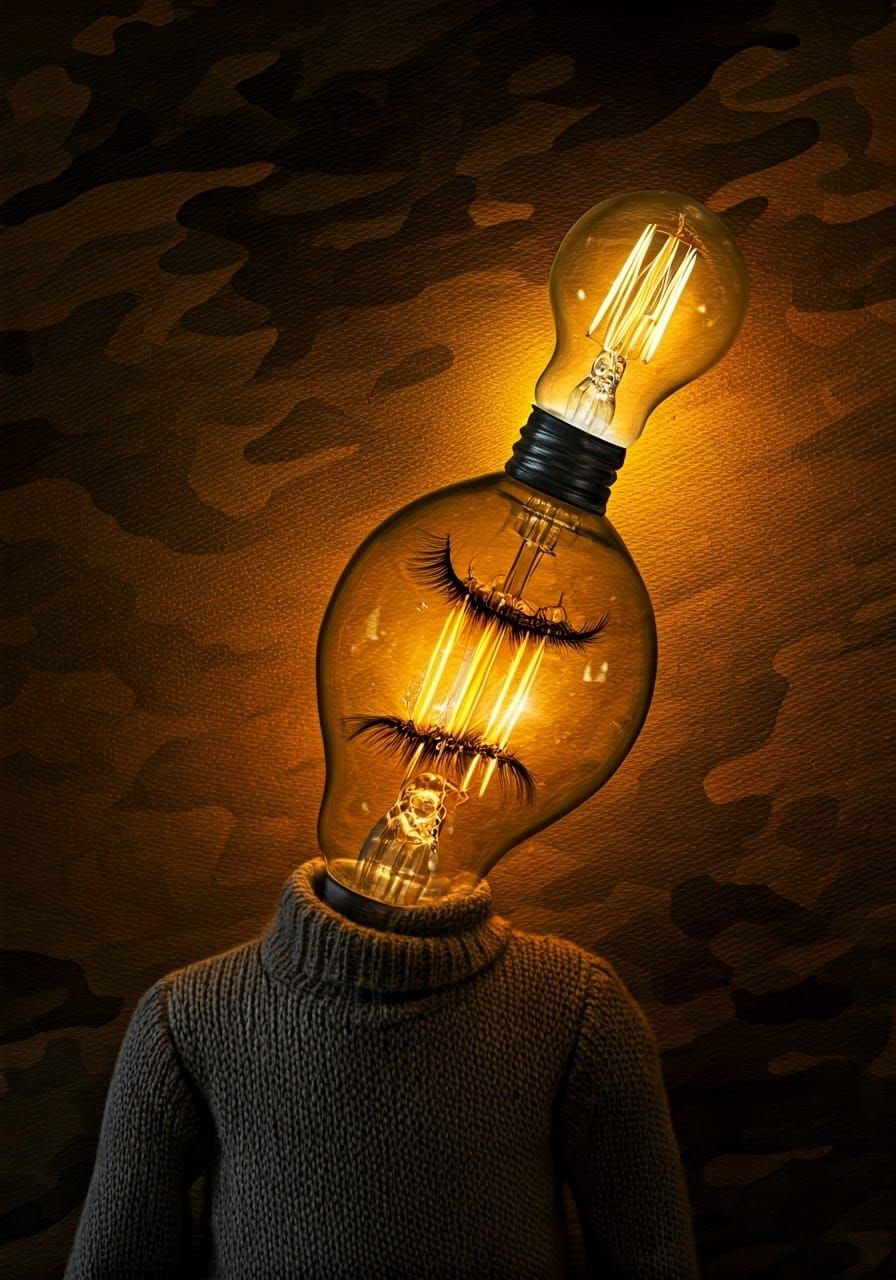 Tiny Chese String Folks with Lightbulbs