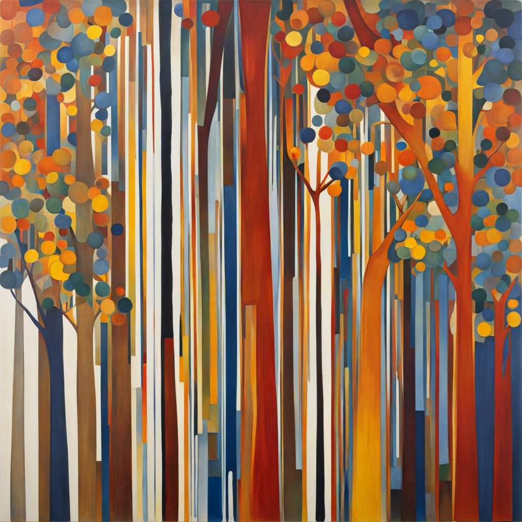 Abstract Tree Inspired by Motherwell and Johns