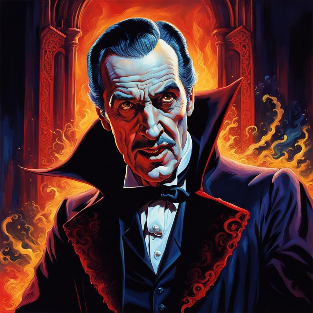 Dracula Tap Dancing: Hyperrealistic Concept Art