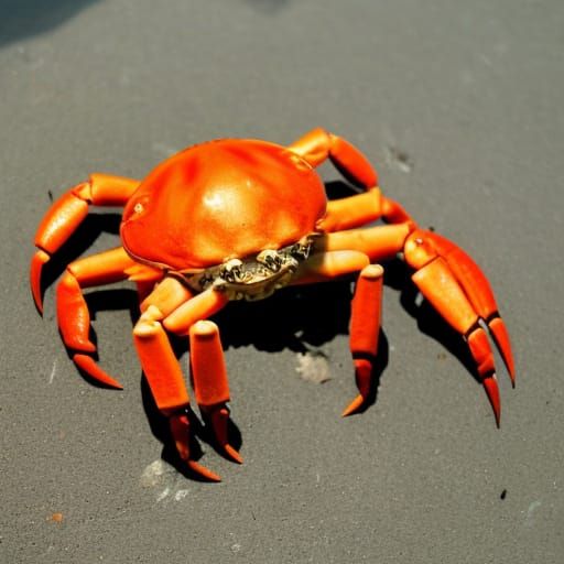 Hyper-Realistic Clockpunk Crab in Steampunk Style