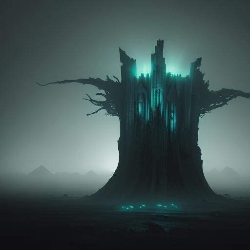 Alien Mass Grave in Ethereal Digital Painting