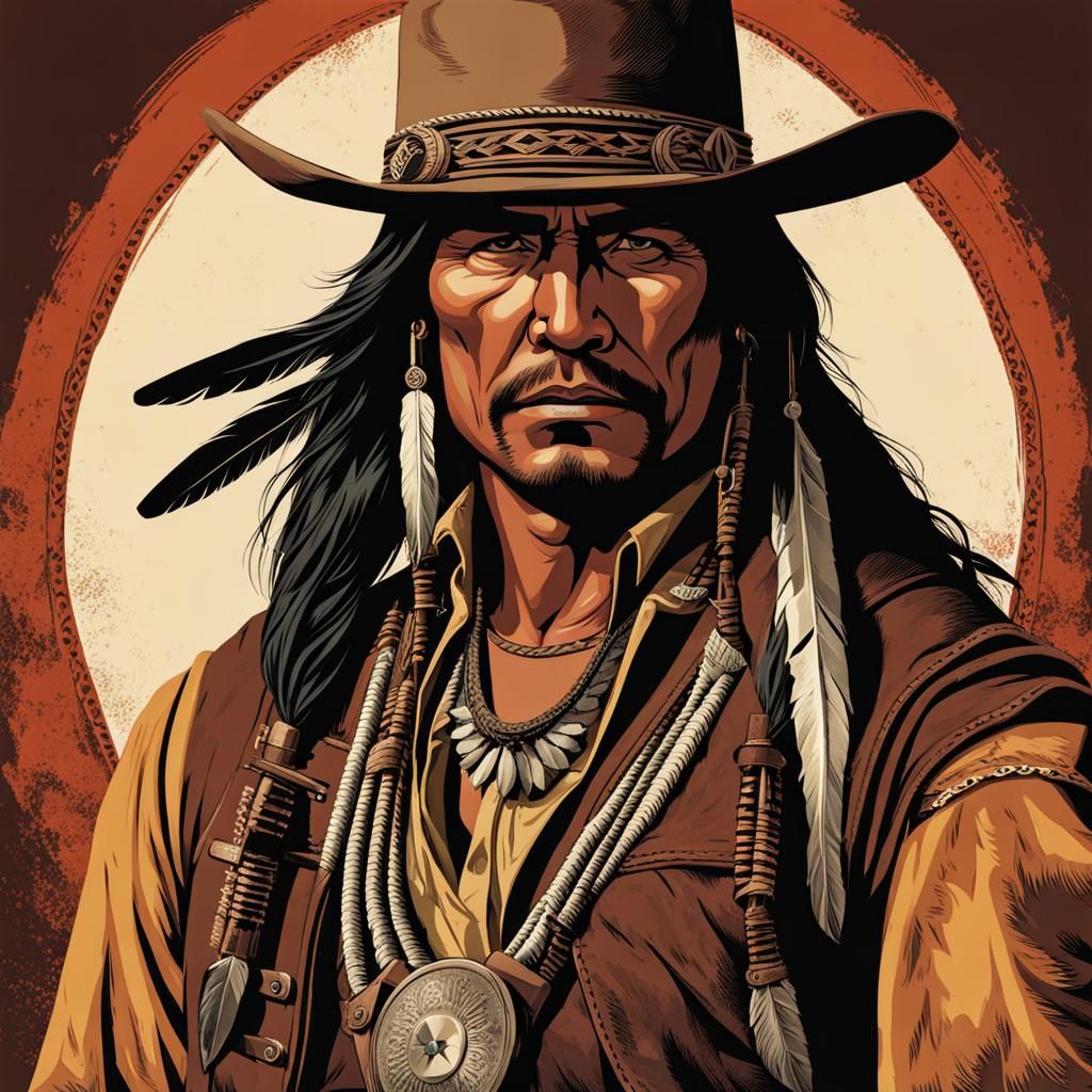 Wild West Native American Bounty Hunter