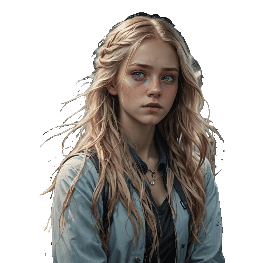 Curious Girl on Train: Fantasy Concept Art