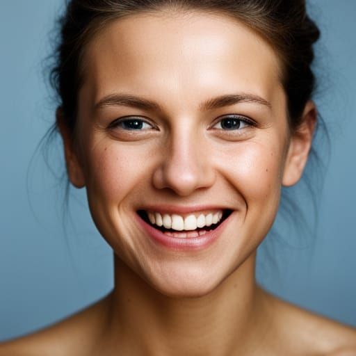 Happy Young Woman with a Wide Smile