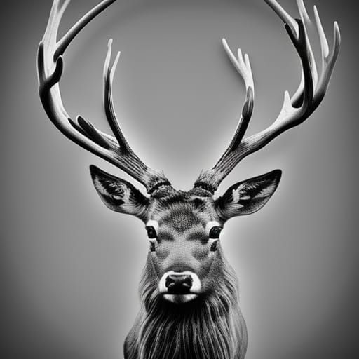 Photorealistic Stag in Cinematic Lighting