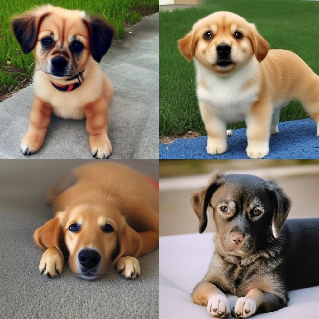 Cute Dog Generated by AI