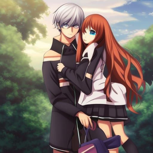 Anime Style High School Students