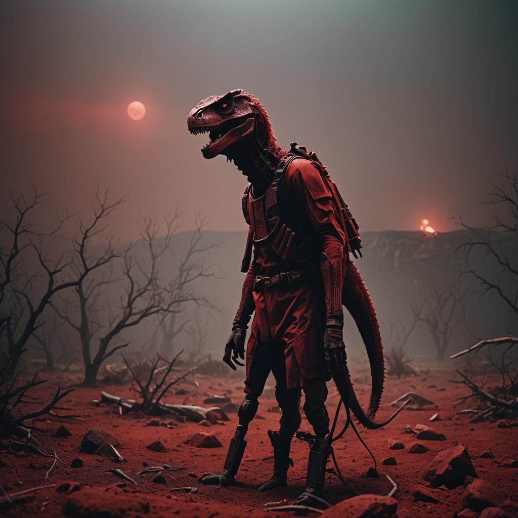 Dramatic Cinematic Still in Red