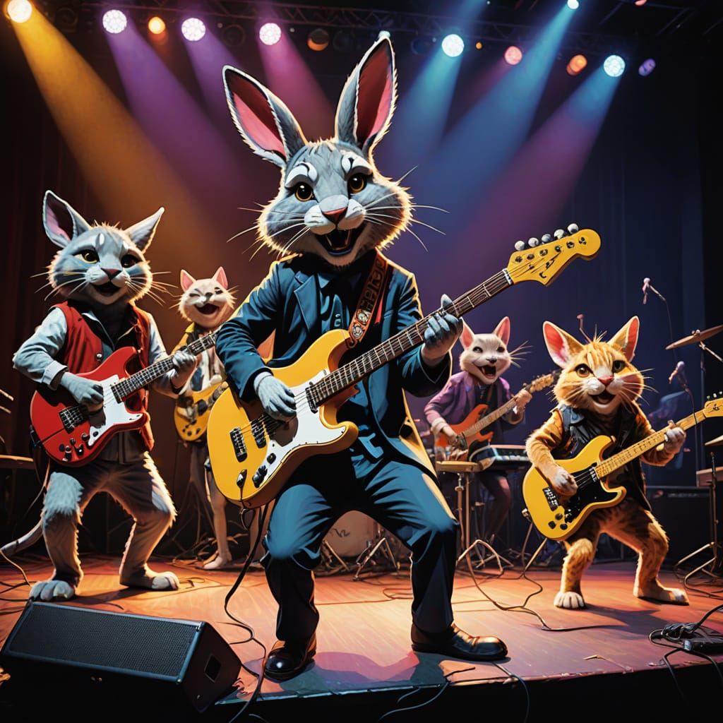 An anthropomorphic misfit band