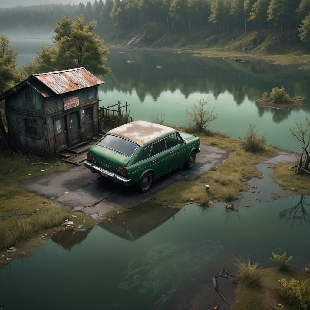 Silent Hill Lake View: Matte Painting in Unreal Engine