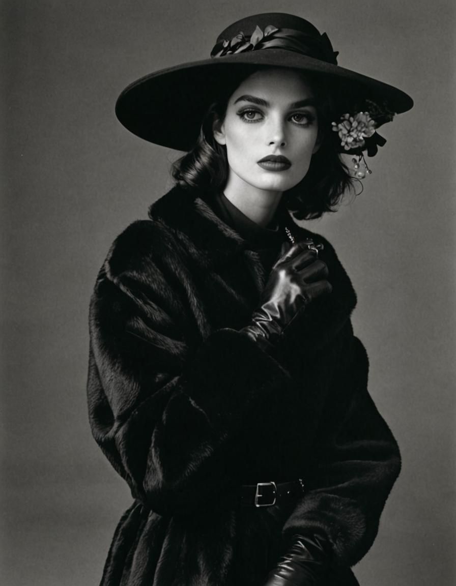 Fashion Portrait in Vogue Style