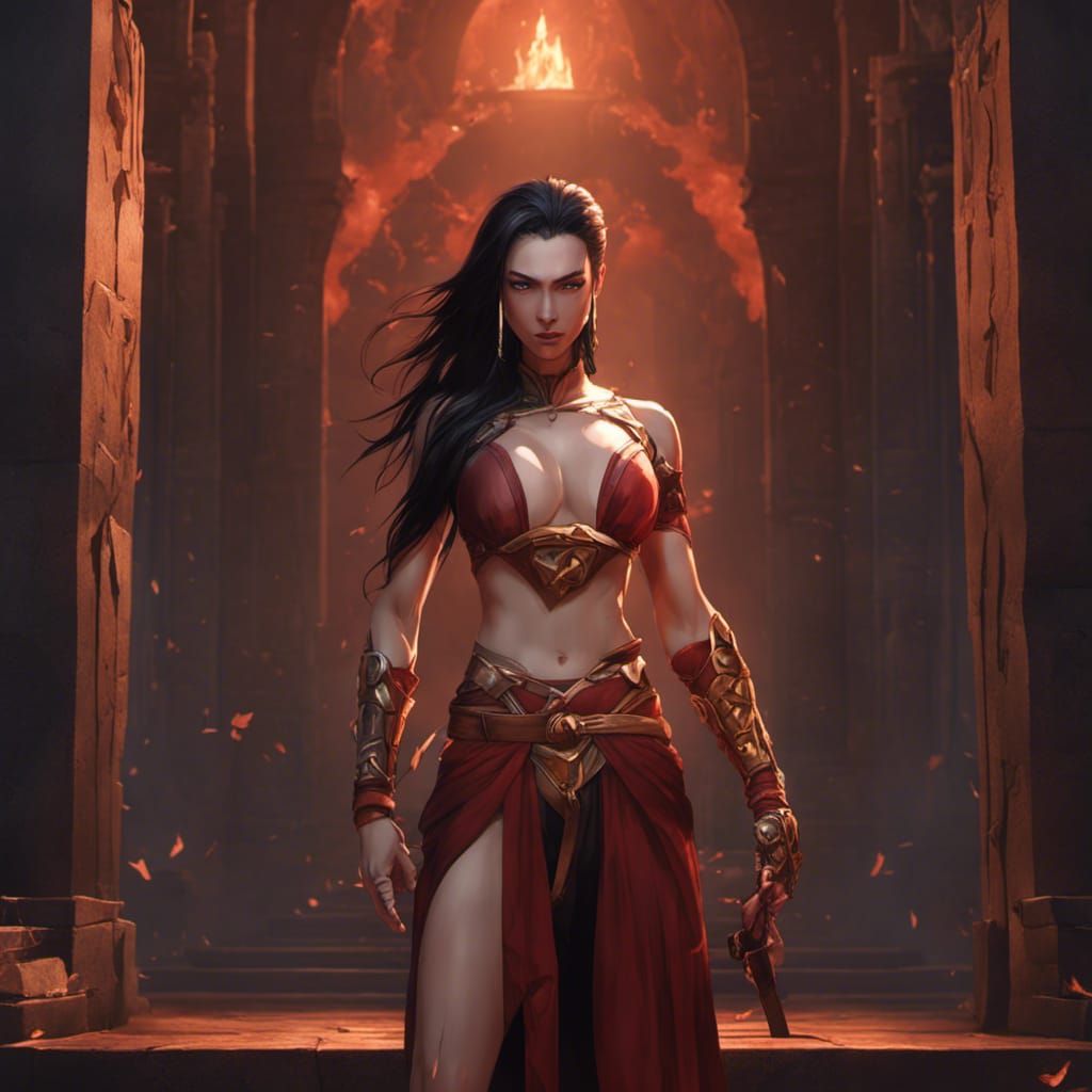 Azula Captured: A Dark Fantasy Concept Art