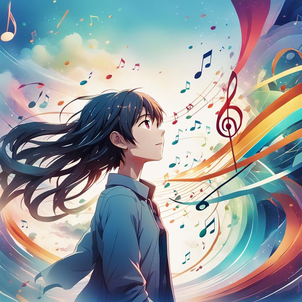 Vibrant Anime Key Visual in Studio Ghibli Style