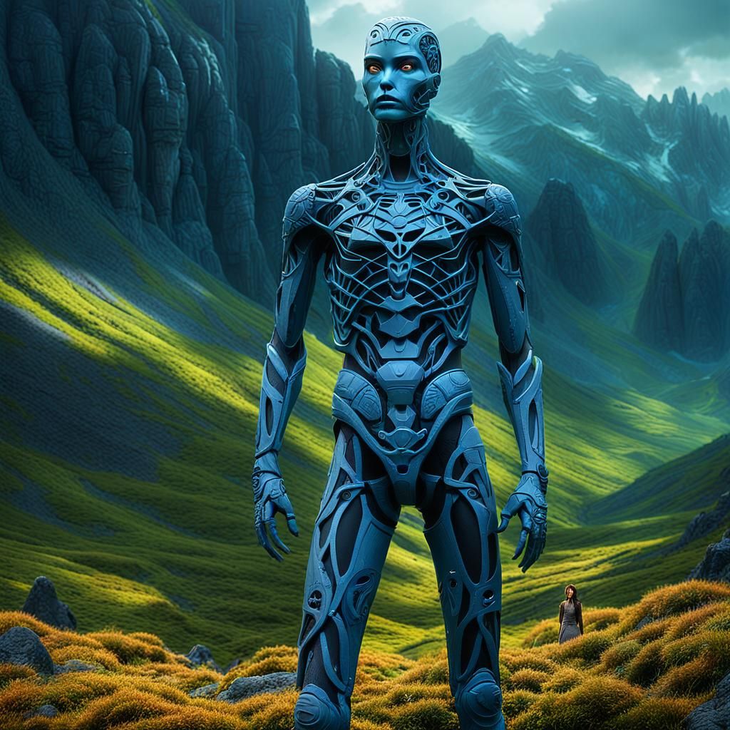 Day of the Dead Mannequin in Wilderness