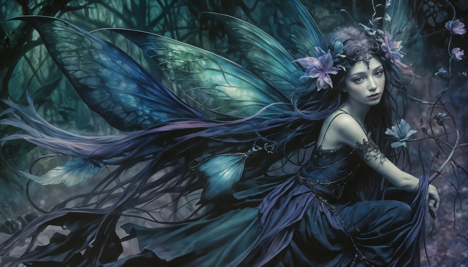 Ethereal Dark Fairy Fantasy Art