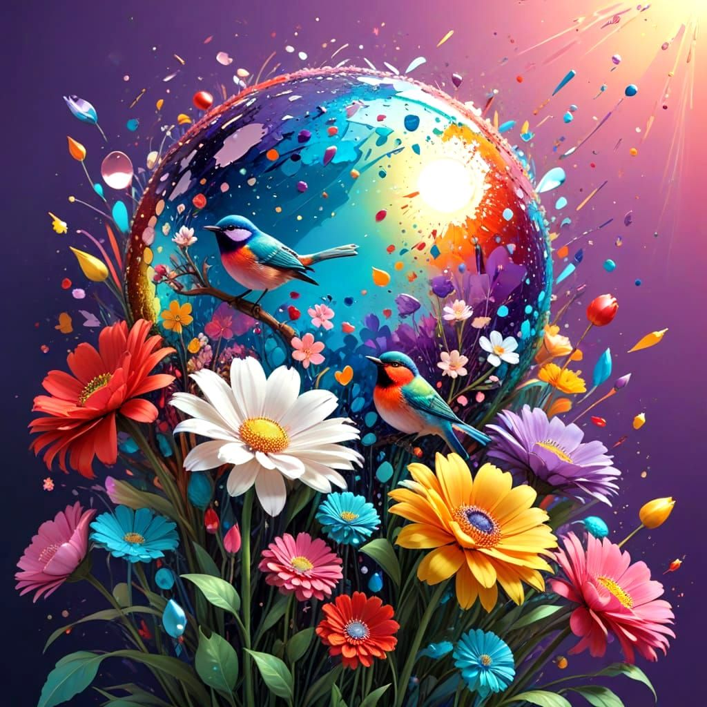 Whimsical Candyland Scene in Pastel Hues