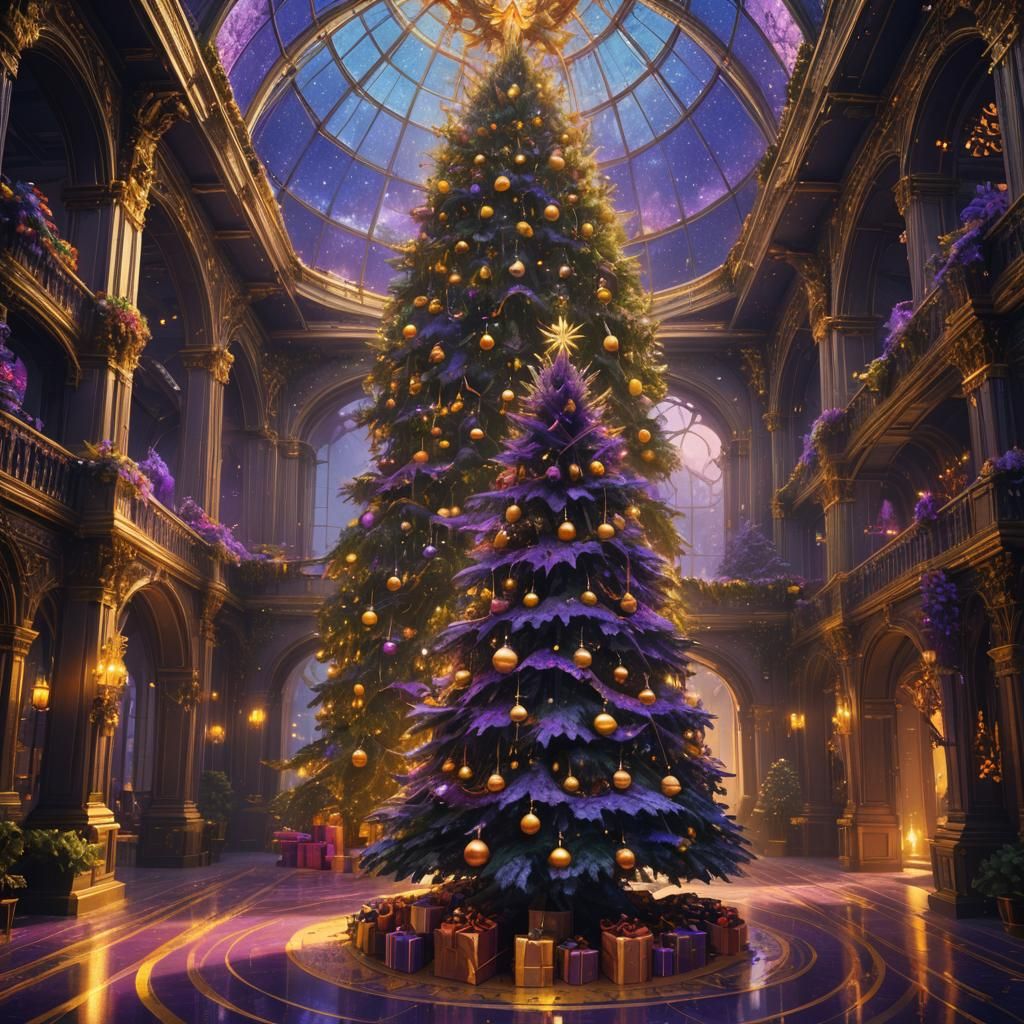 Mystical Christmas Tree in Sky Palace