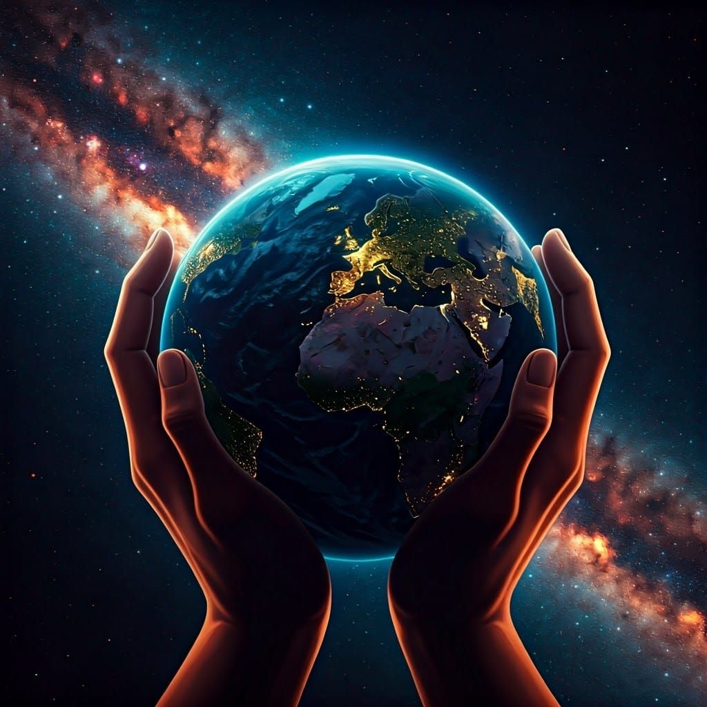 Anime Key Visual: Earth in Gentle Hands