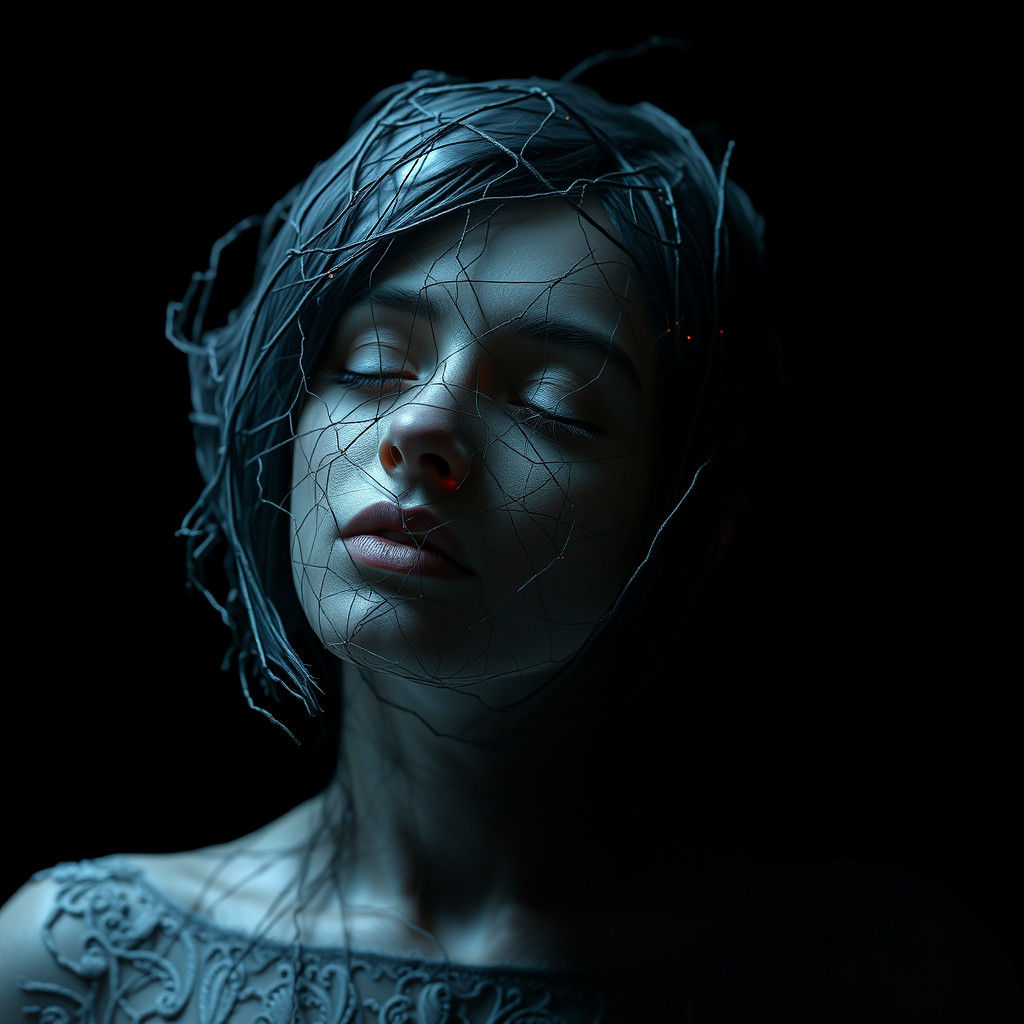 Evocative 3D Image of Lost Hope and Despair