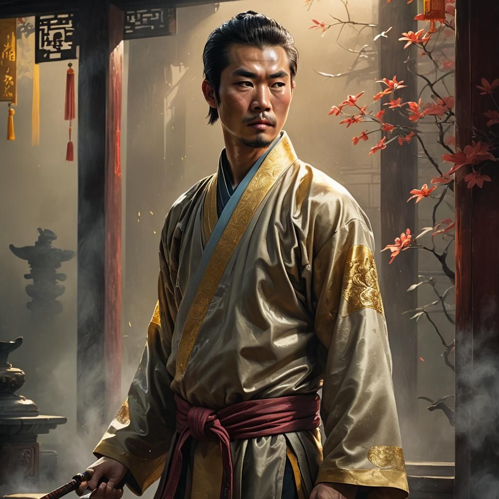 Yang Luchan Portrait in Hyperrealistic Concept Art