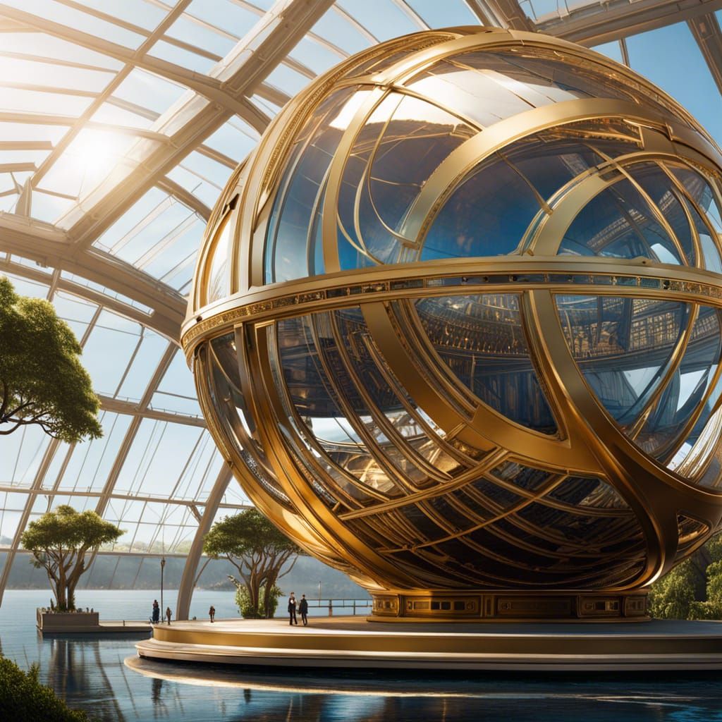 Galactic Glass Sphere: Hyperrealistic Planetary Model