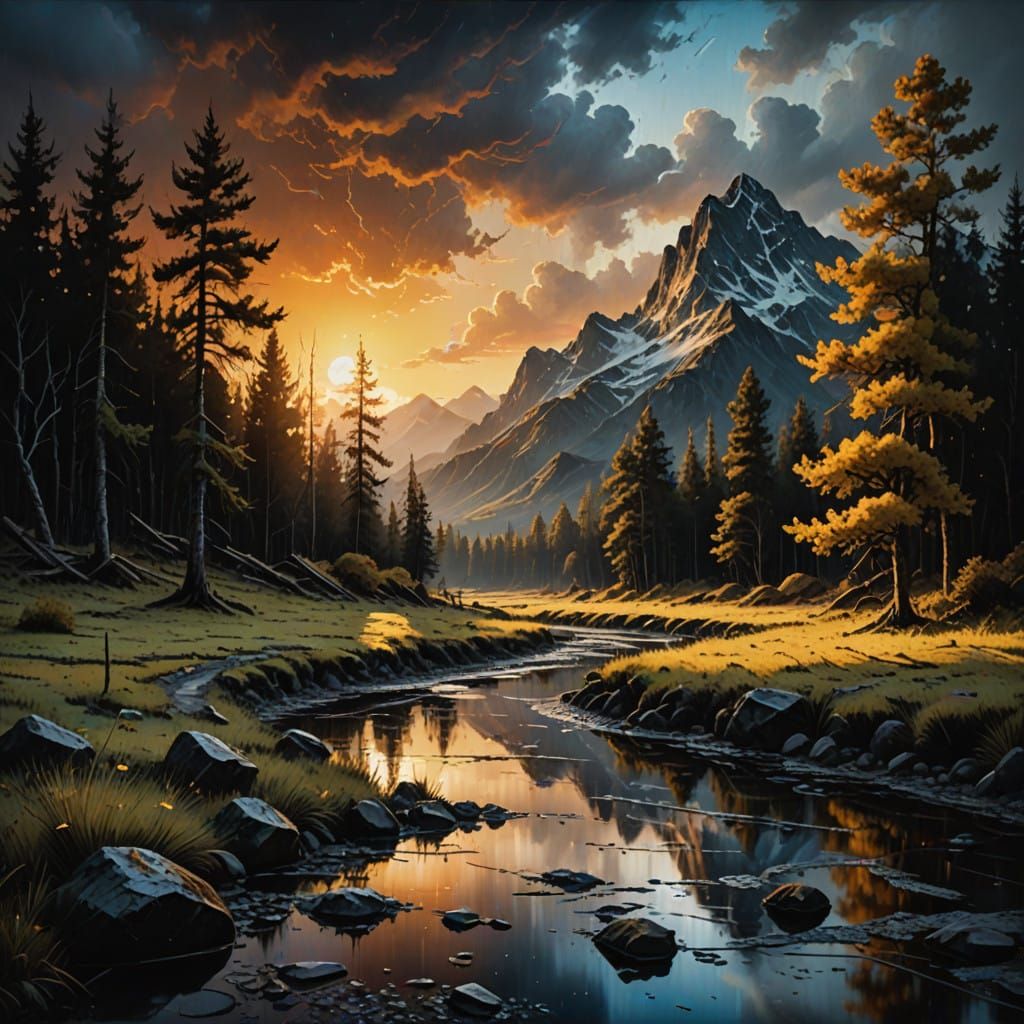 Hyperrealistic Encaustic Painting of the Meaning of Life in...