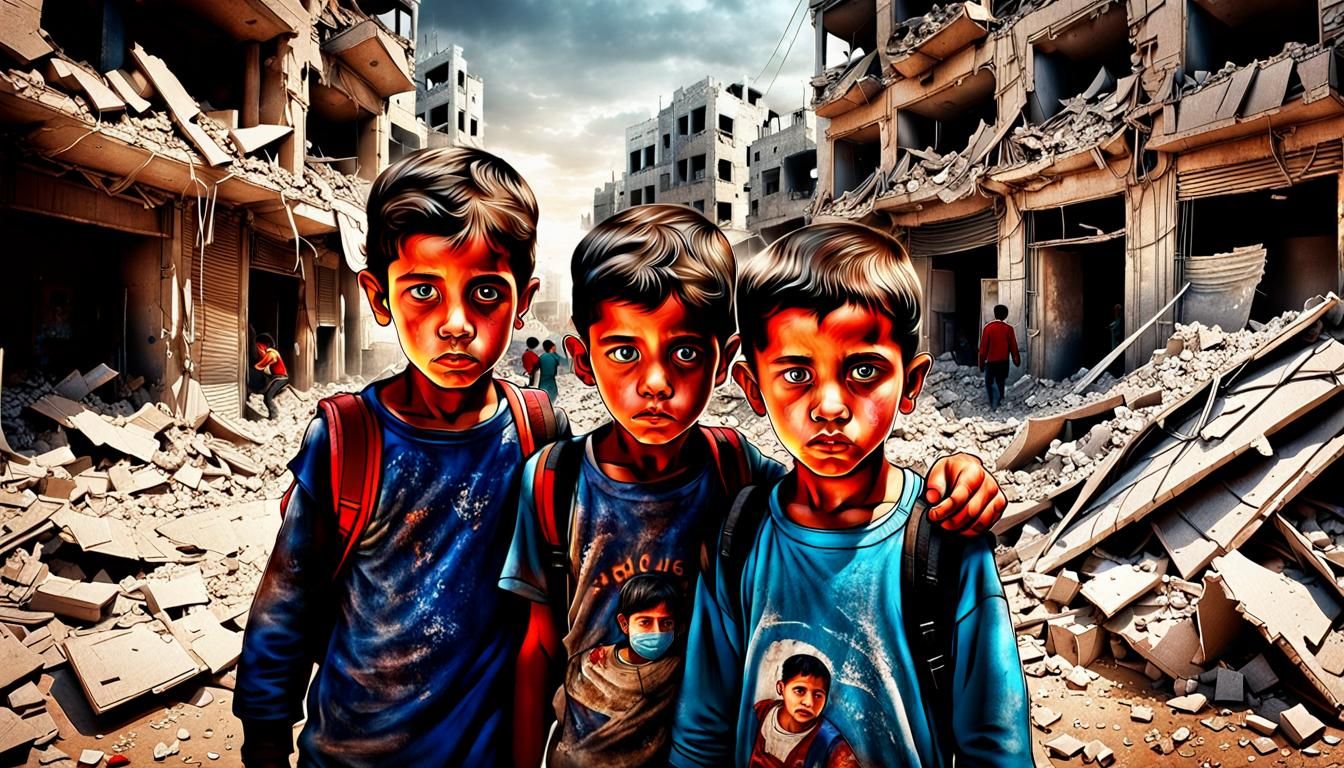 Children in War Zone Seek Help