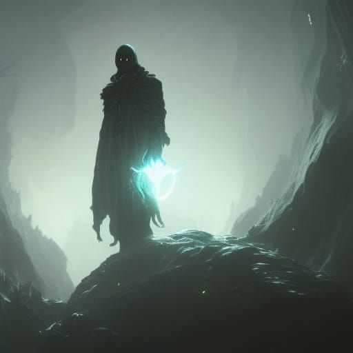 Dark Fantasy Abyss Leader, Hyperdetailed Concept Art