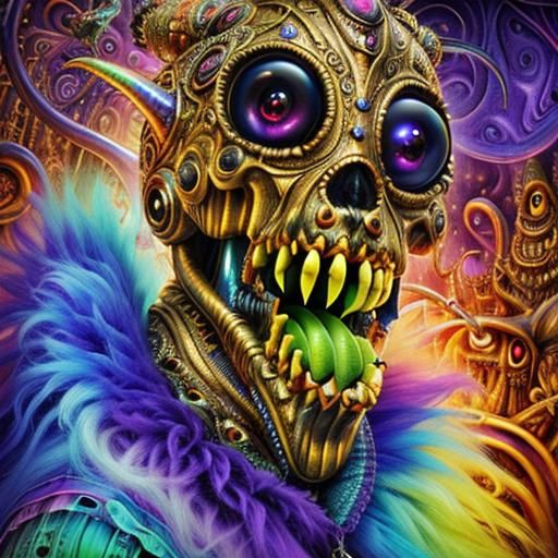 Surreal Alien Grotesque in Photorealistic Detail