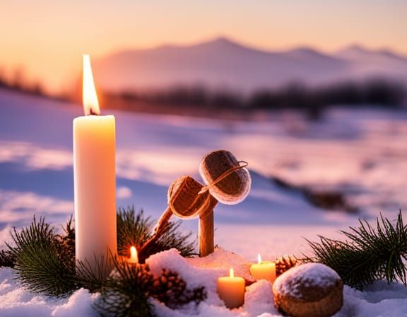 Celebrating Imbolc Sabbat: A Generative AI Image