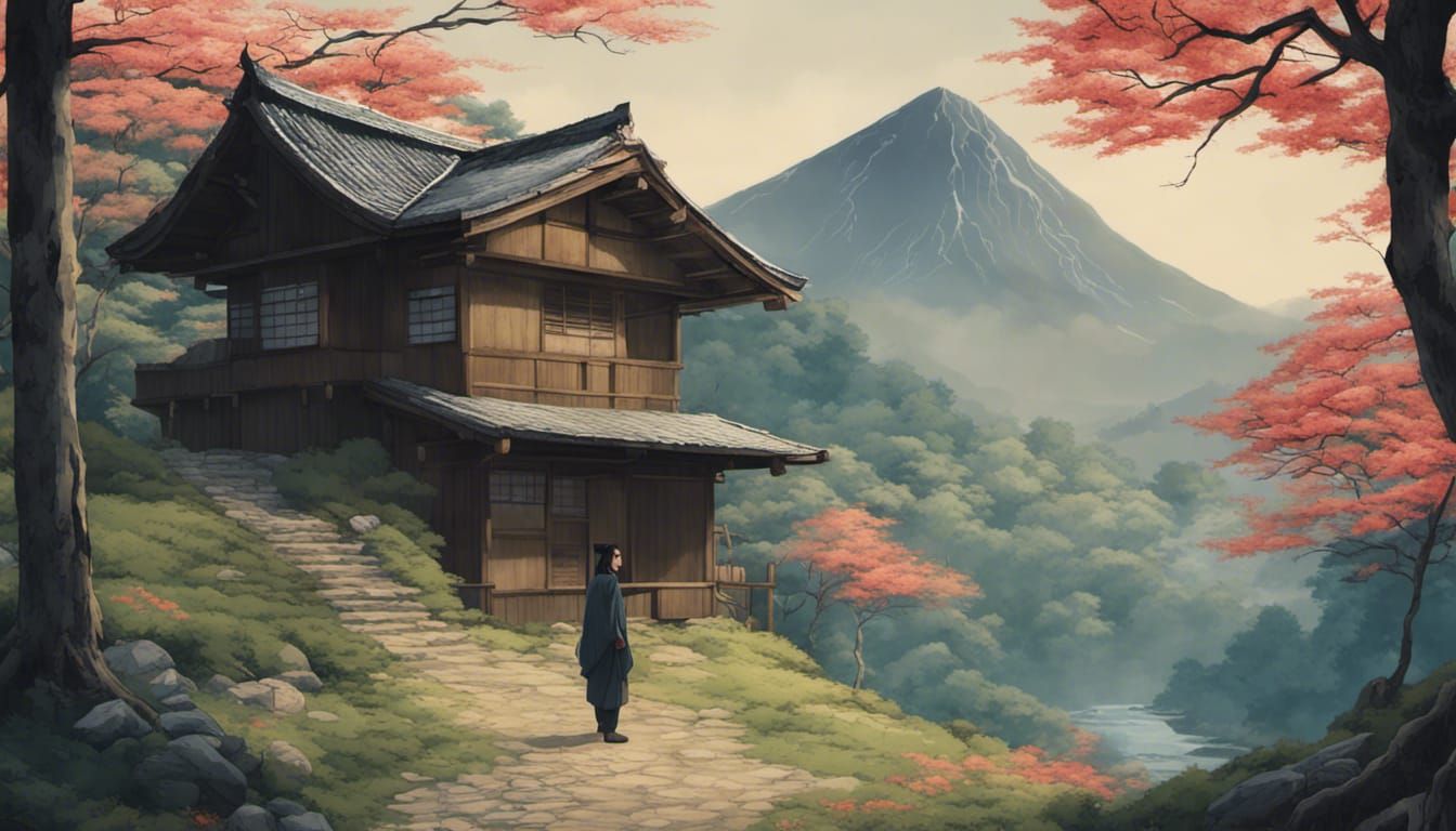 Feudal Japan Portrait in Nagai Style