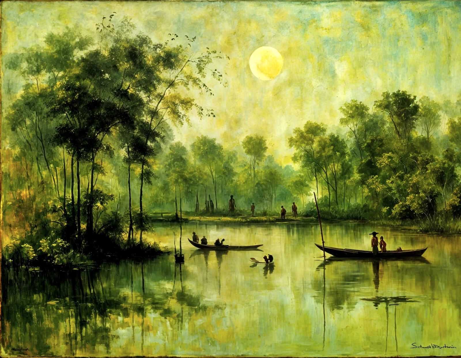 Bayou Summer: An Abstract Expressionist Painting