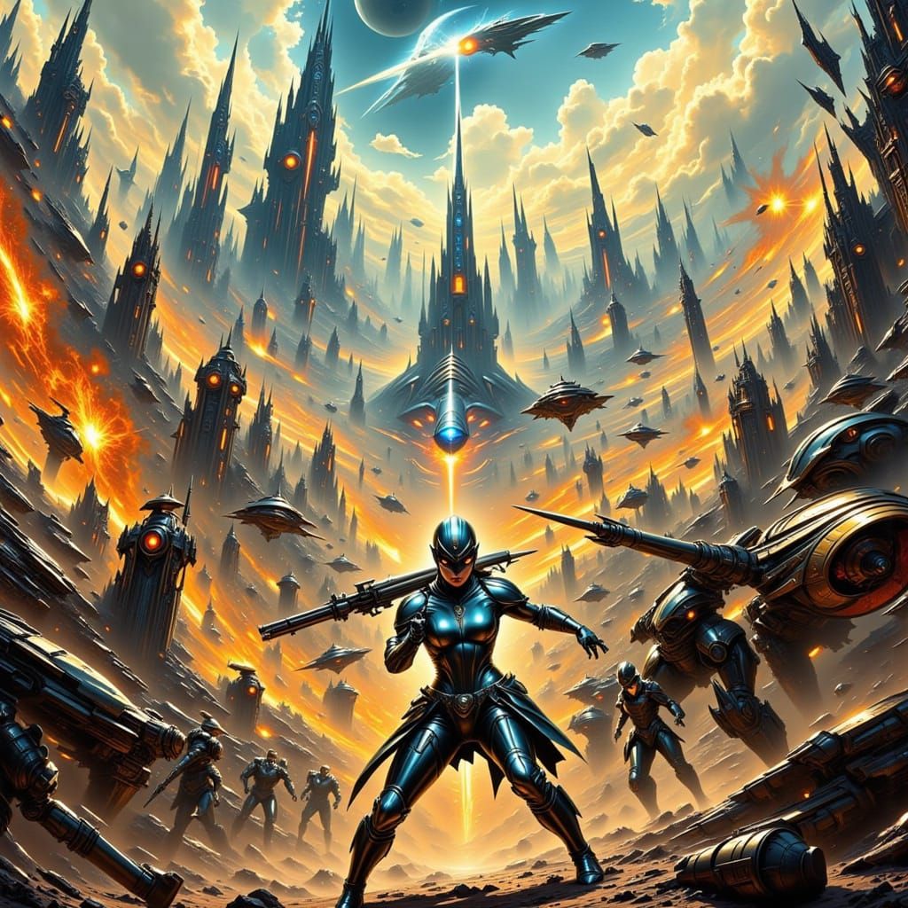 Erl Tagert Leads Siege in Retro Future City