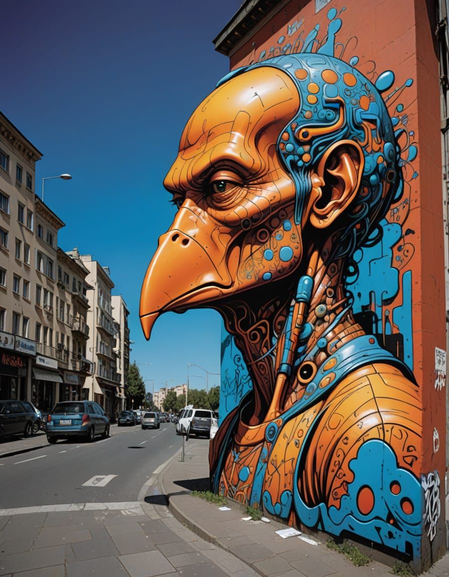 Moebius Style Graffiti Art