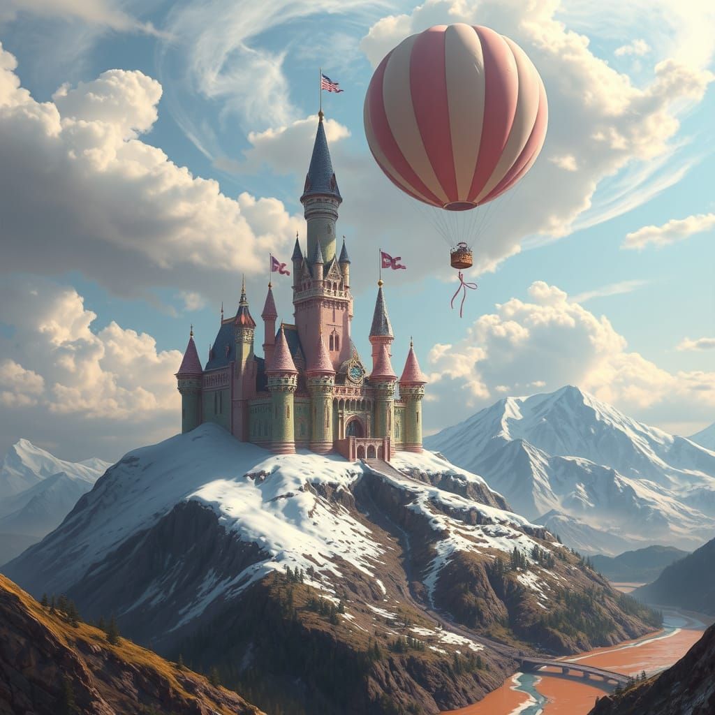 Ice Cream Castle in the Sky: Matte Painting