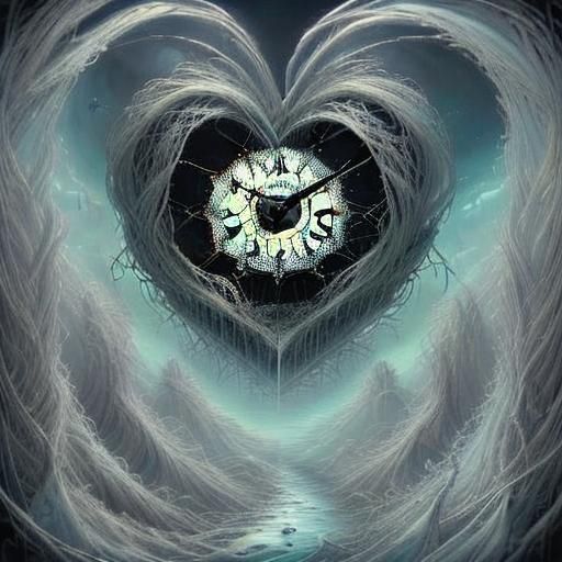 Teddy Bear Creature Holding a Clock