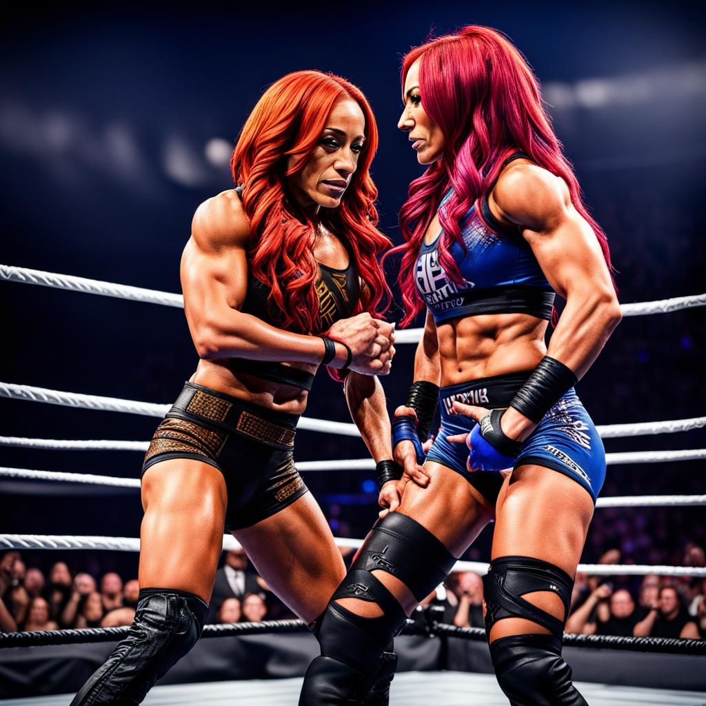 Sasha Banks vs Becky Lynch: Hyperrealistic Wrestling Match
