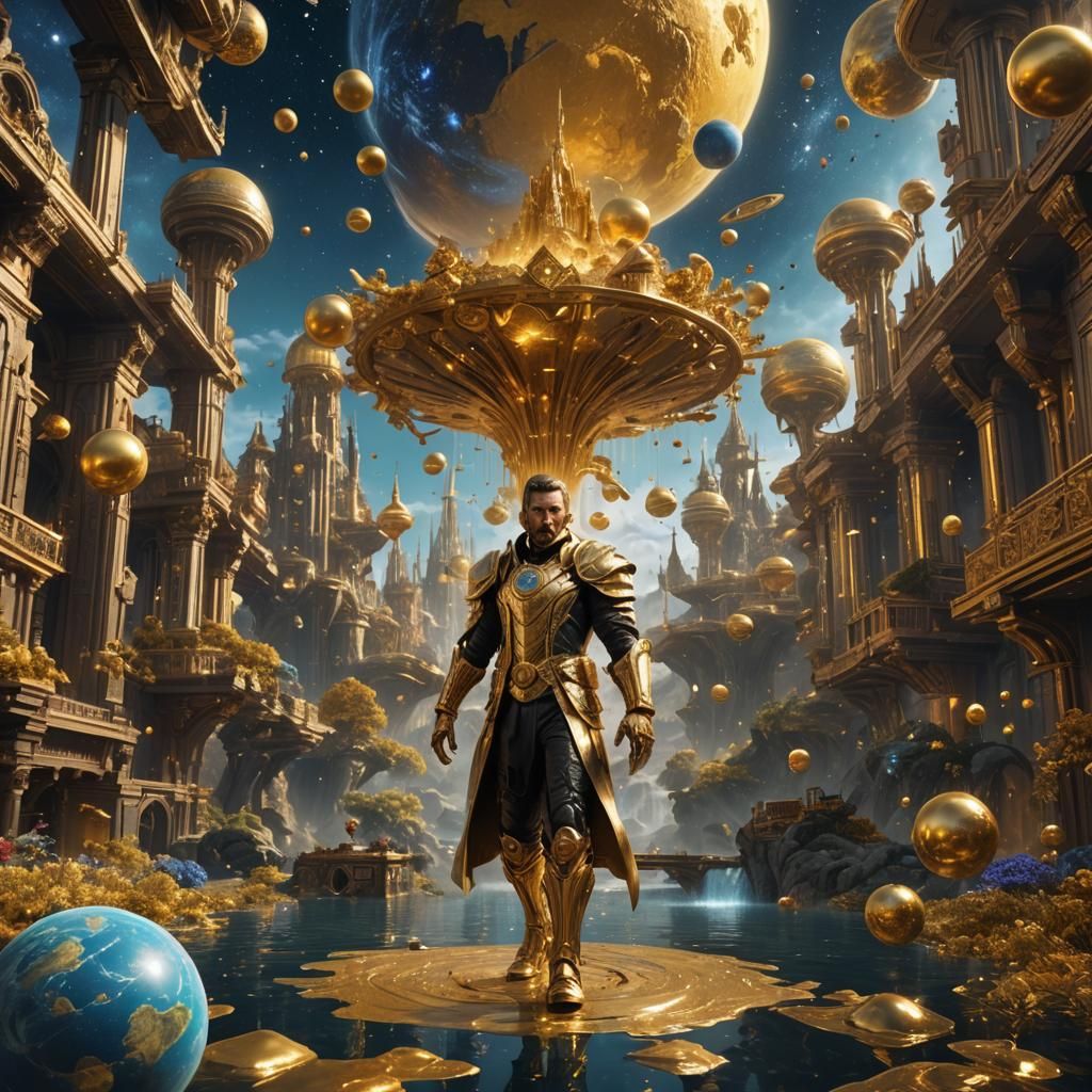 Golden Life: A Detailed Fantasy Concept Art