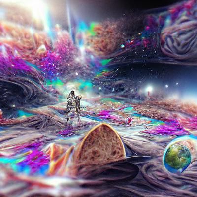 Astral Cosmic Illustration: Last Picture on Earth