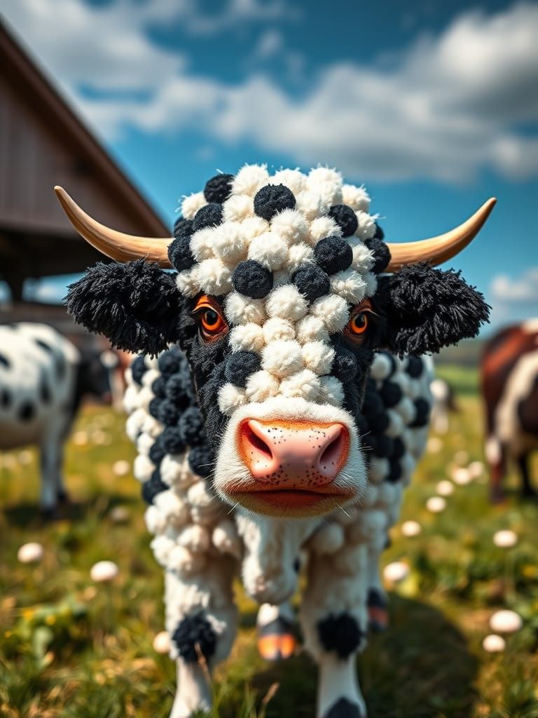 Pompom Friesian Cow