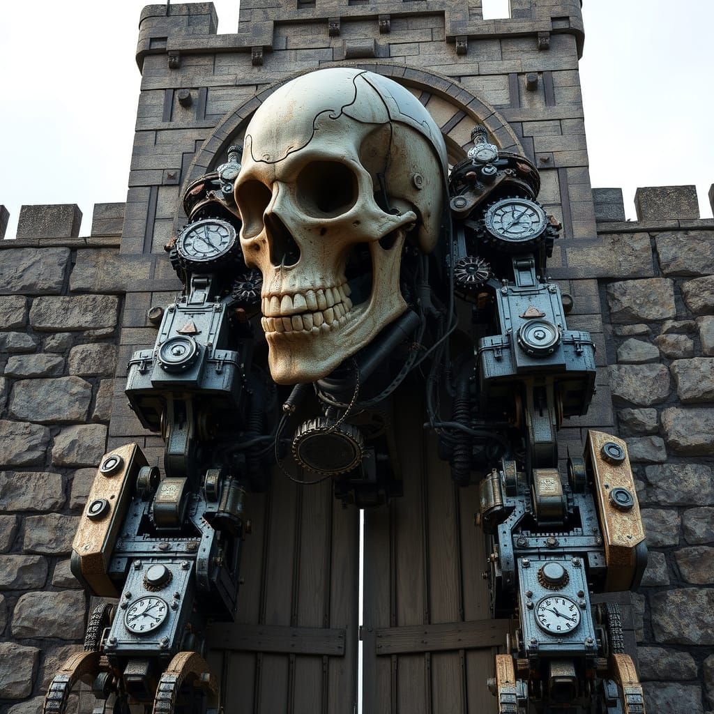 Scrap Metal Golem Guardian of Castle Gate