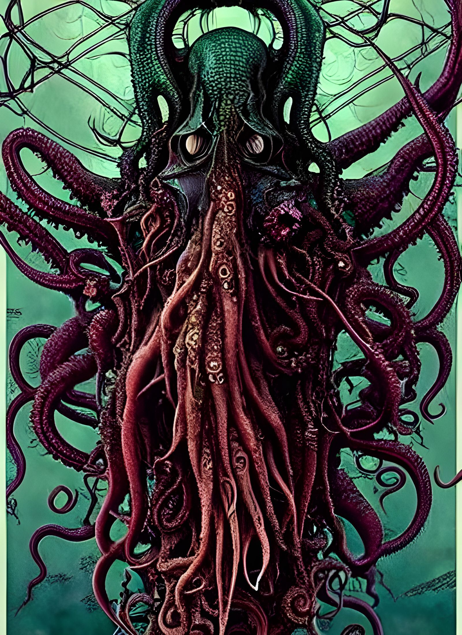 Detailed Cthulhu in Comic Book Style