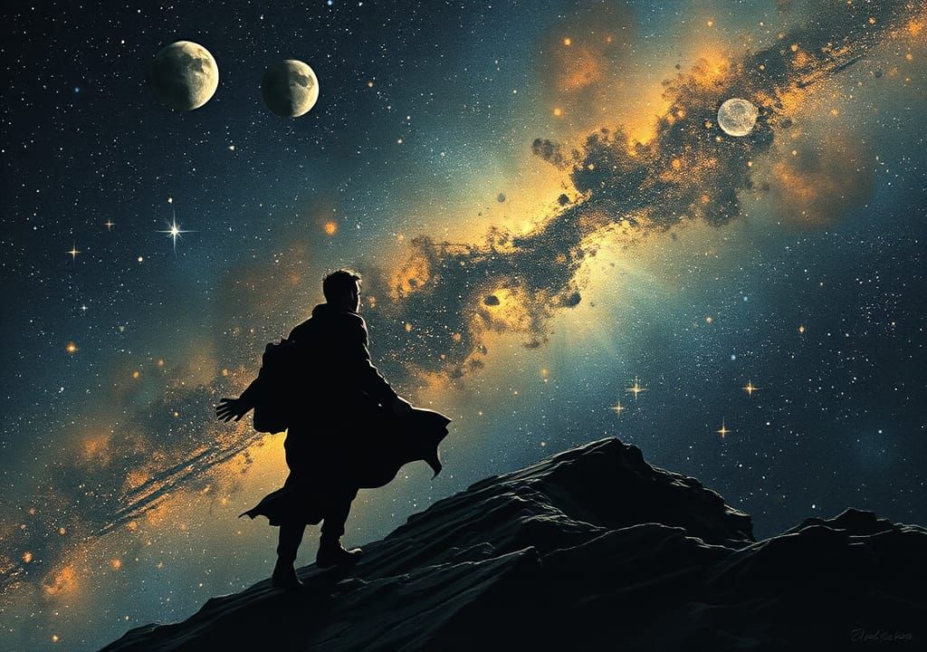 Space-Fi Masquerade: A Celestial Dance