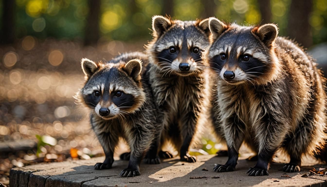 Funny Raccoons Captured with Professional Photography Techni...